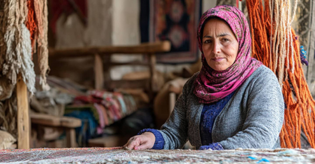 Our mission Moroccan rug