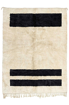 Black and White Abacus Area Rug