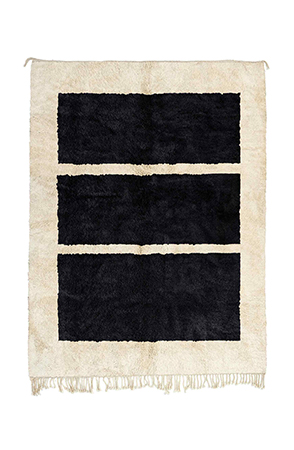 Black and White Geometric Rug