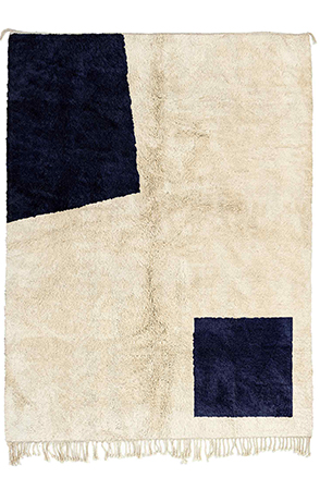 Blue Contemporary Moroccan Rug 3171