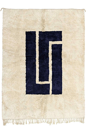 Blue Symbolic Area Rug