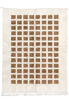 Brown Checkbox Rug