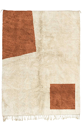 Brown Contemporary Moroccan Rug 3173