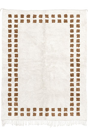 Brown Mini Checkered Rug