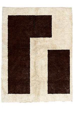 Brown Puzzle Area Rug