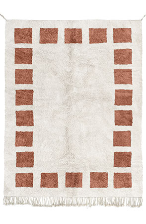 Choral Pink Block Rug