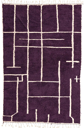 Contemporary Purple Rug