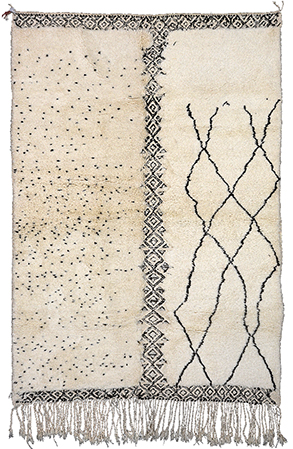 Creamy-white Contemporary Rug