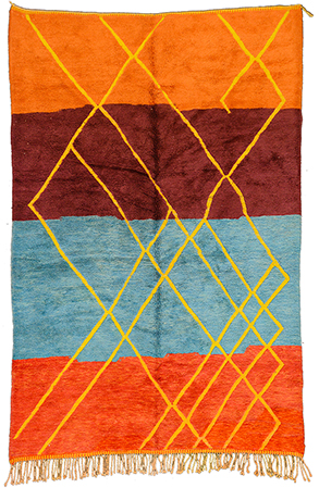Gold contemporary Rug