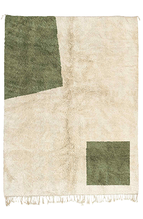 Green Contemporary Moroccan Rug 3172