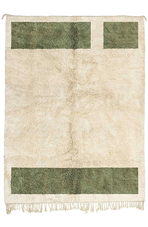 Green Moroccan Column Rug