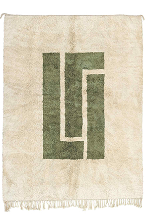 Green Symbolic Area Rug