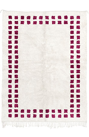 Hot Pink Mini Checkered Rug