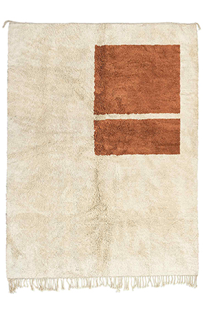 Minimalist Brown Geometric Rug 3153