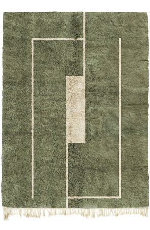 Green Mid Century Rug