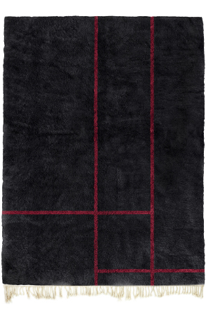 Crimson Clean Lines Modern Rug