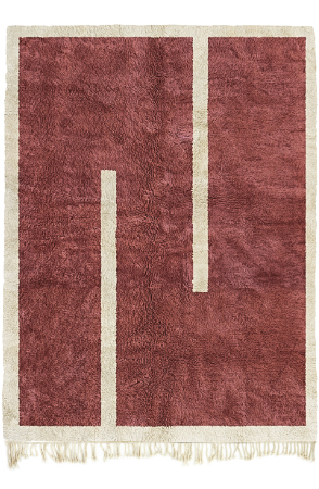 Red Symmetry Rug