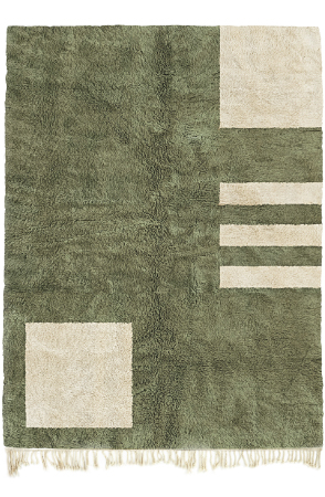 Green Patchwork Rug