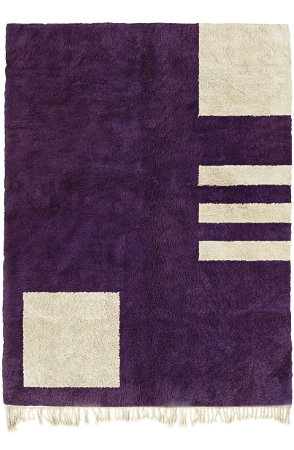 Purple Patchwork Rug