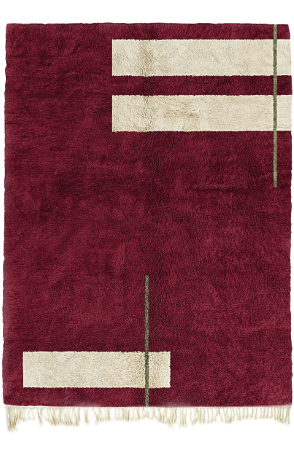 Red Geometric Harmony