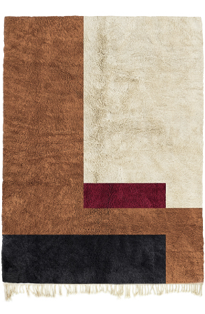 Brown Modernist Rug