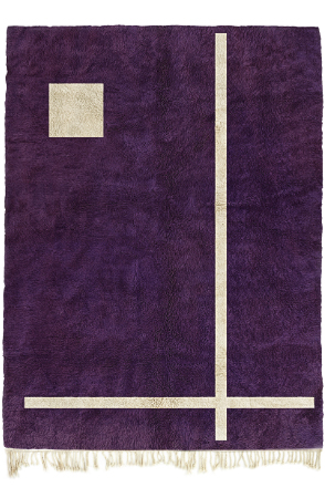 Purple Geometric Rug
