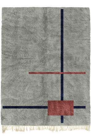 Gray Deco Lines Rug