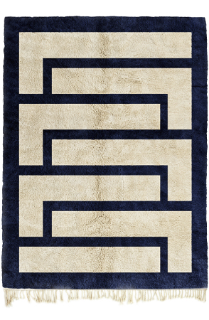 Blue Kasbah Kaleidoscope Rug