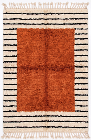 Terracotta Moroccan Wool Rug