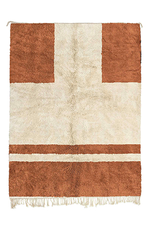 Perfectly Brown Geometric Rug