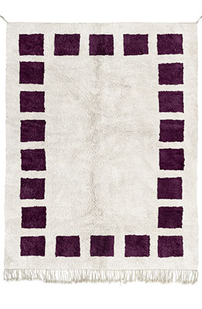 Purple Block Rug