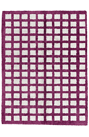 Purple Chequerboard Rug