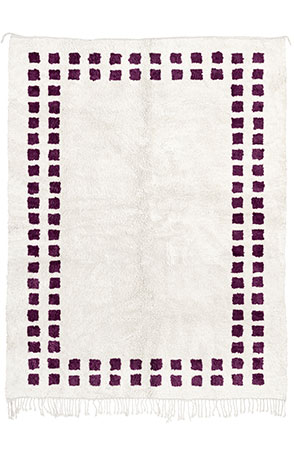 Purple Mini Checkered Rug