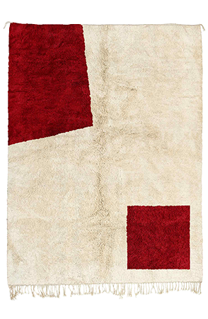 Red Contemporary Moroccan Rug 3174