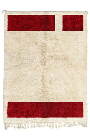 Red Moroccan Column Rug