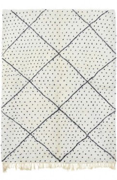Black and White Berber Area Rug 3330
