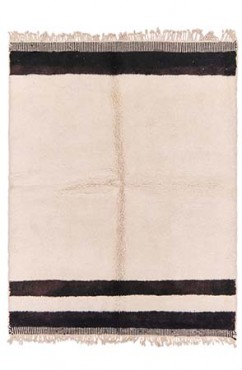 Black and White Contemporary Rug 2971