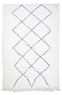Imperfect White Beni Ourain Rug 2947