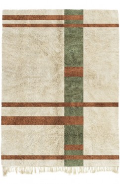 Green Brown Rugs 4390